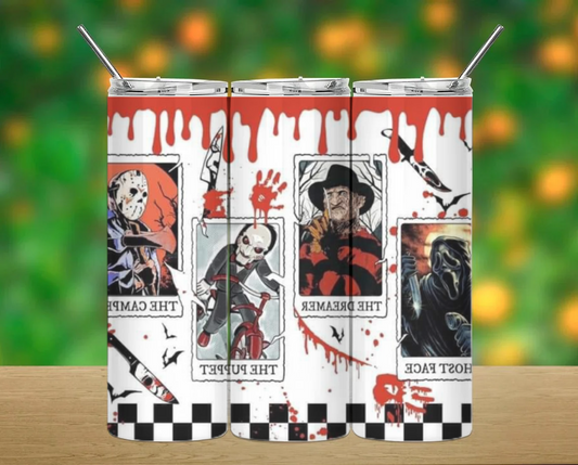 Blood drip Horror Characters Tumbler